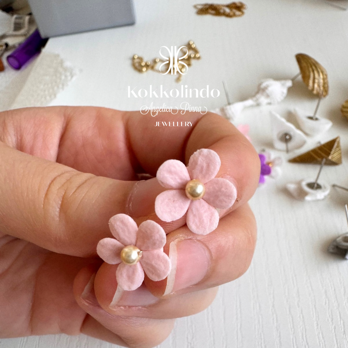 Orecchini Camille rosa