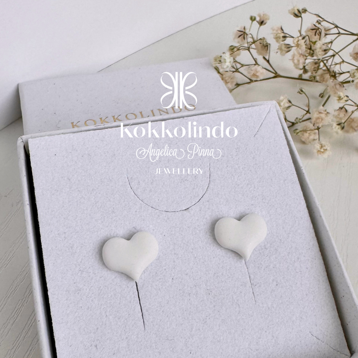 Orecchini Cupido white
