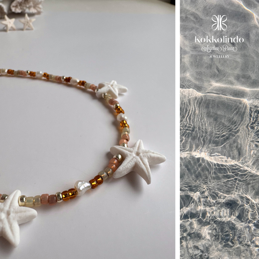 Collana Stelline “ luce al tramonto”
