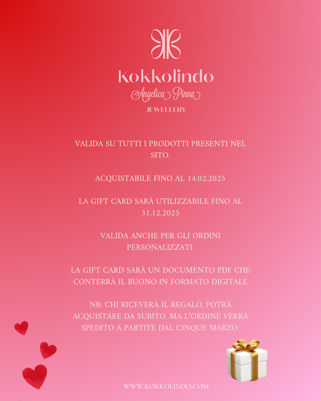 GIFT CARD SAN VALENTINO