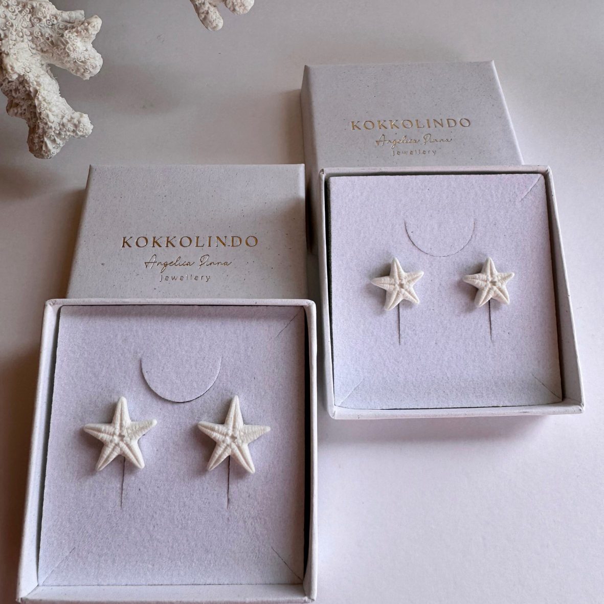 JO WISDOM Orecchini A Stella In Argento 925 Placcato Oro Bianco - Donna - Confezione Regalo